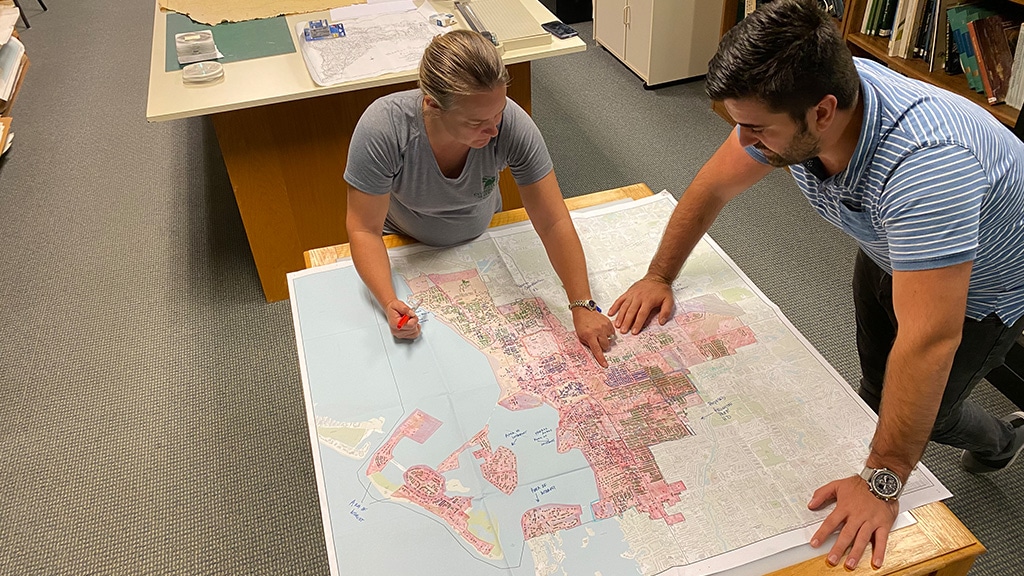 Planning the historical survey project.