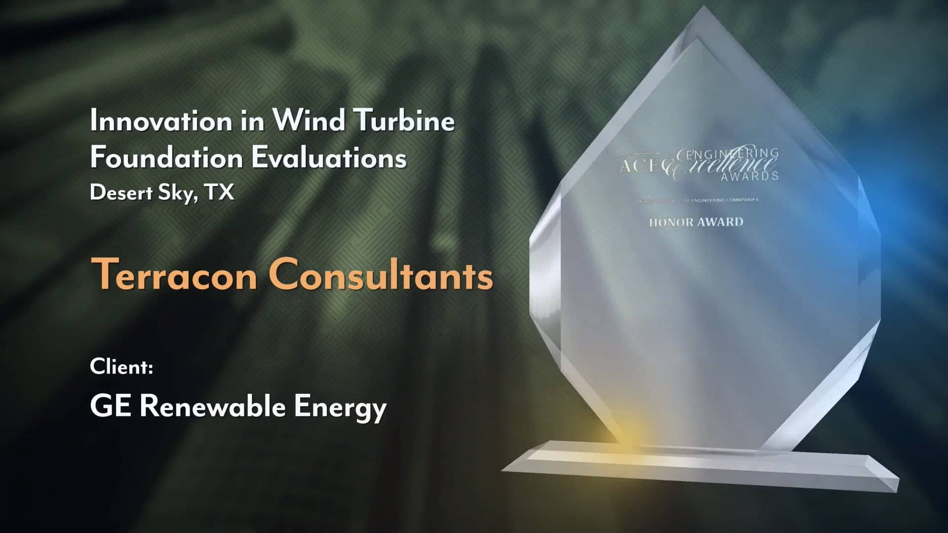 ACEC award