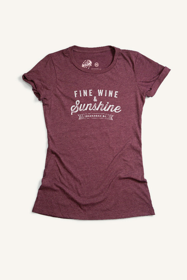 Fine Wine Okanagan T-shirt - Womens - Ole Originals Clothing Co.