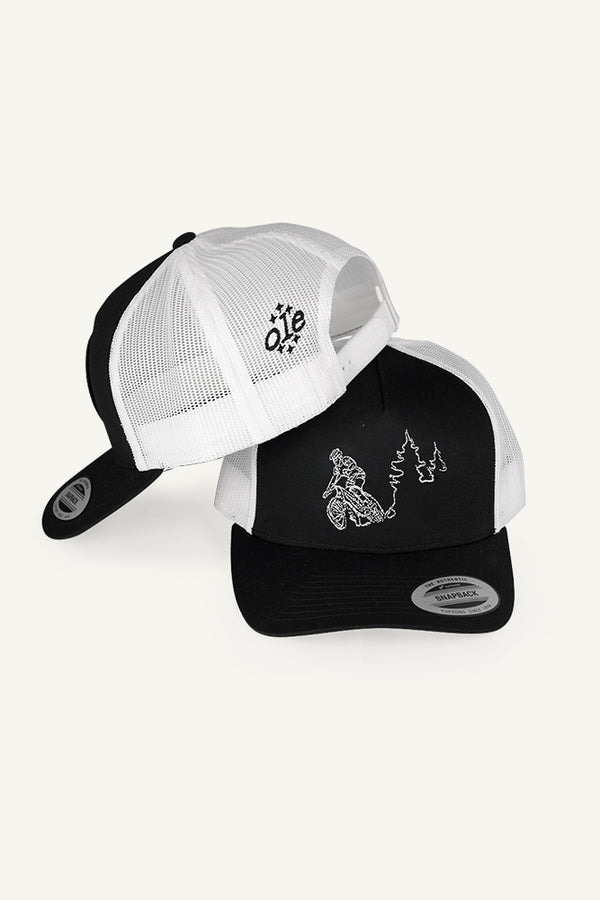 One Line Mountain Bike Trucker Cap